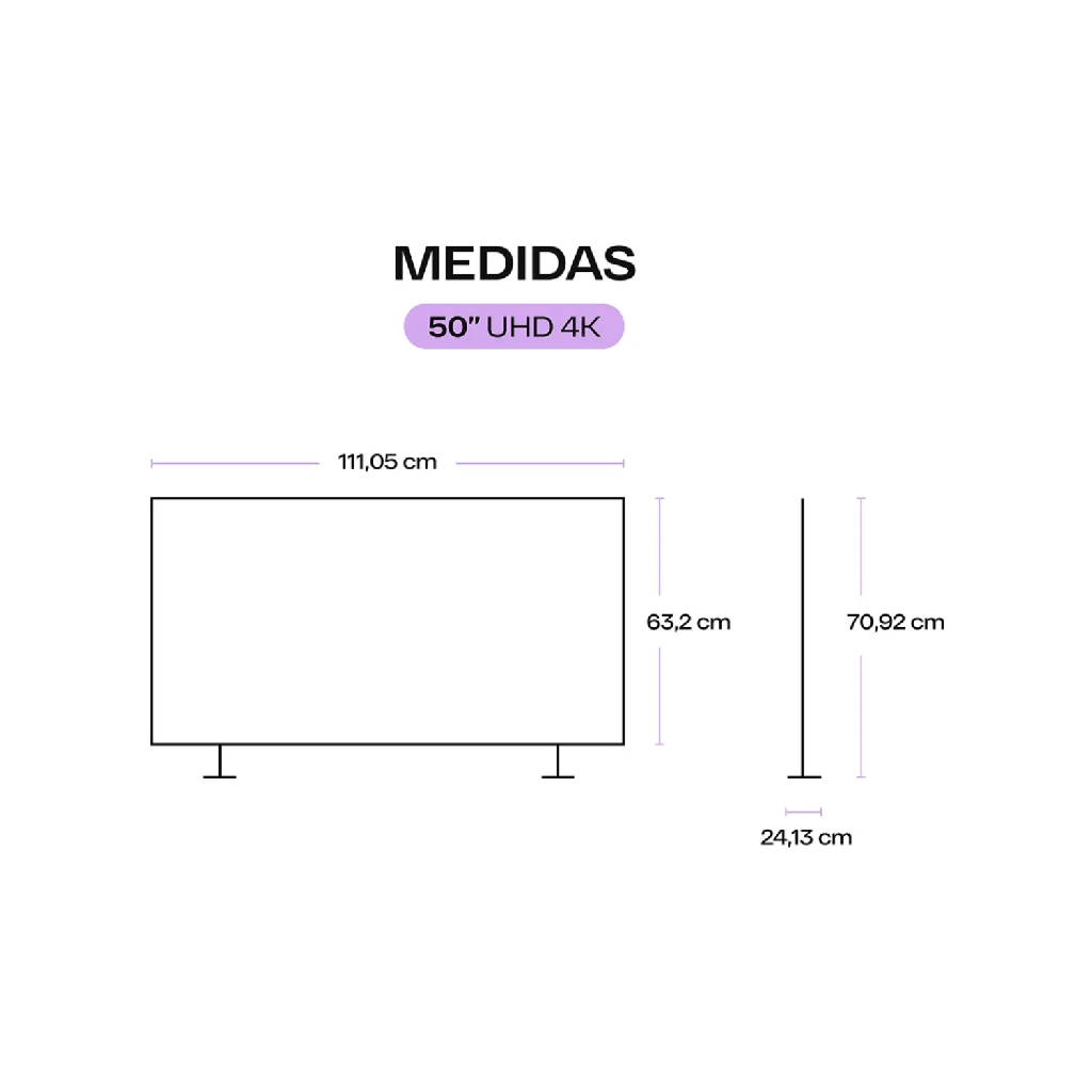 SMART TV QUINT 50&quot; UHD QT-50UHD89-25229