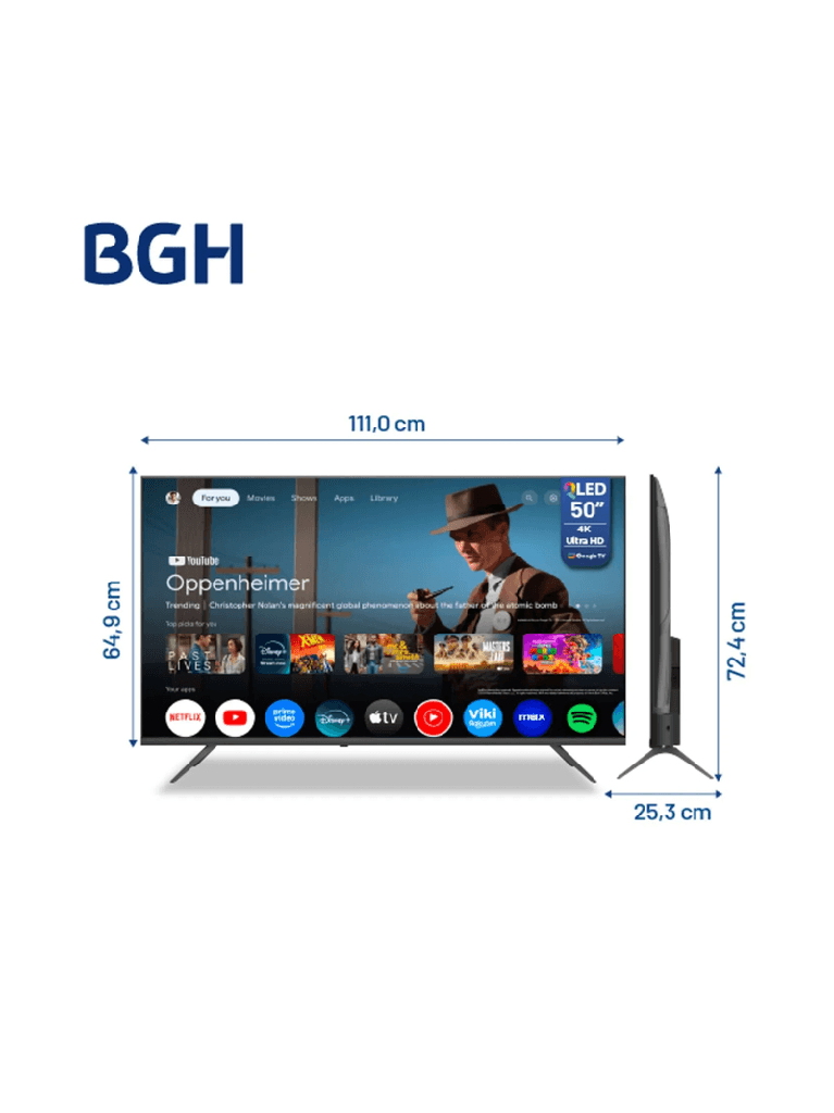 SMART TV BGH PNE040305 50" QLED