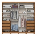 Ropero Henn Cayman D337-127 2 Puertas Natural Off White Natural