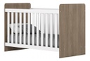 Cuna Henn Labirinto Ia19-10 Baranda Fija Blanca Rustico/blanco