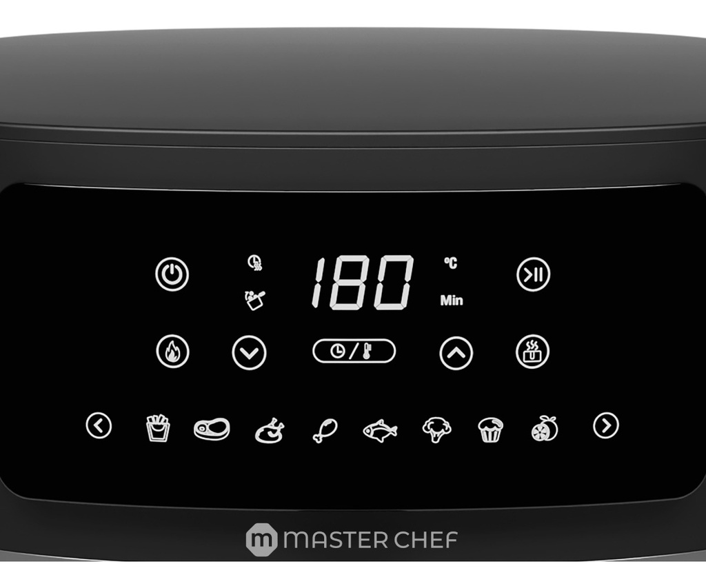 Freidora Sin Aceite Master Chef Mc-af700n 1750w Negro Negro