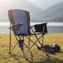 Silla De Camping Crystal Rock Cr17459 Plegable Azul