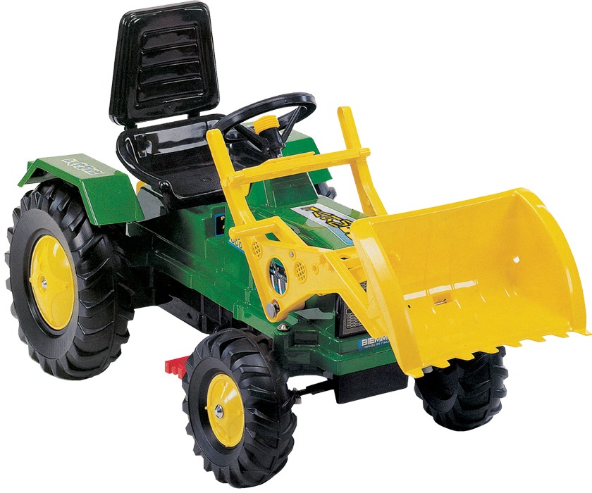 TRACTOR A CADENA BIEMME FARMER 1360 CON PALA Y REMOLQUE ROJO