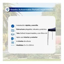 Gazebo Waggs Plegable 3x3mt Sin Paredes Impermeable Rojo