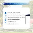 Gazebo Waggs Plegable 3x3mt Sin Paredes Impermeable Blanco