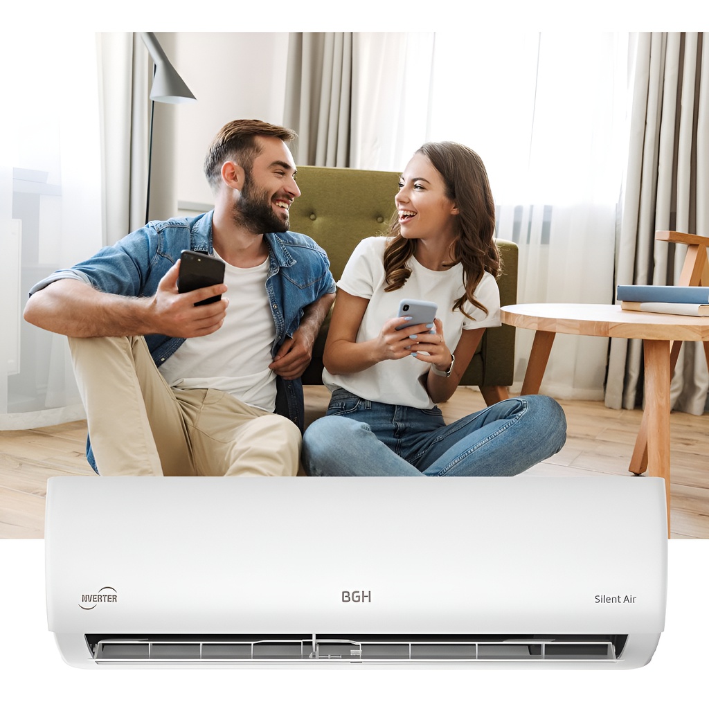 Aire Acondicionado Inverter Bgh 9116 Fg Bsie106wcaw F/c Blanco