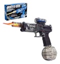 Pistola De Agua Water Gun Electric Con Luz Bateria De Litio Negro