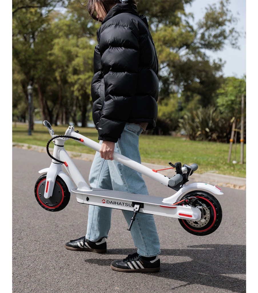 Monopatin Electrico Dahiatsu D-v100 350w Rod 8.5  Plegable Blanco