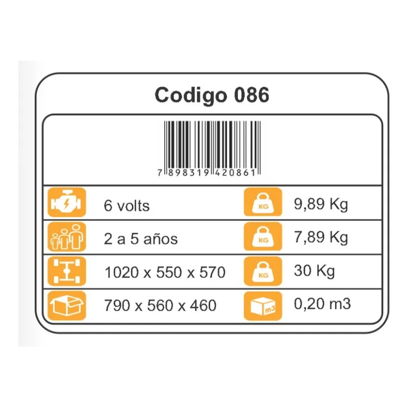 EXCAVADORA A BATERIA BIEMME BRUTUS 6V