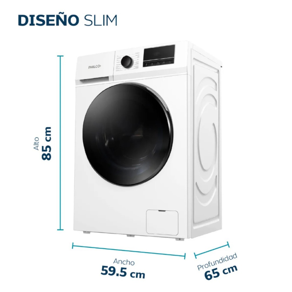 LAVARROPAS PHILCO PHLFA11C3ABN 11 KG CARGA FRONTAL BLANCO