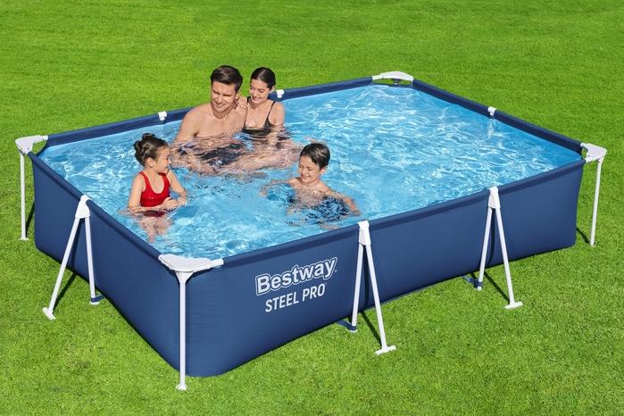PILETA  BESTWAY STEEL PRO 56404 4000L 300X200 RECTANGULAR