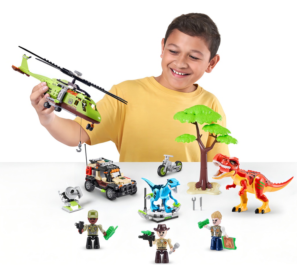 Zuru Max Build More Dino Adventure Dino Hunt 592 Piezas 592 Dino