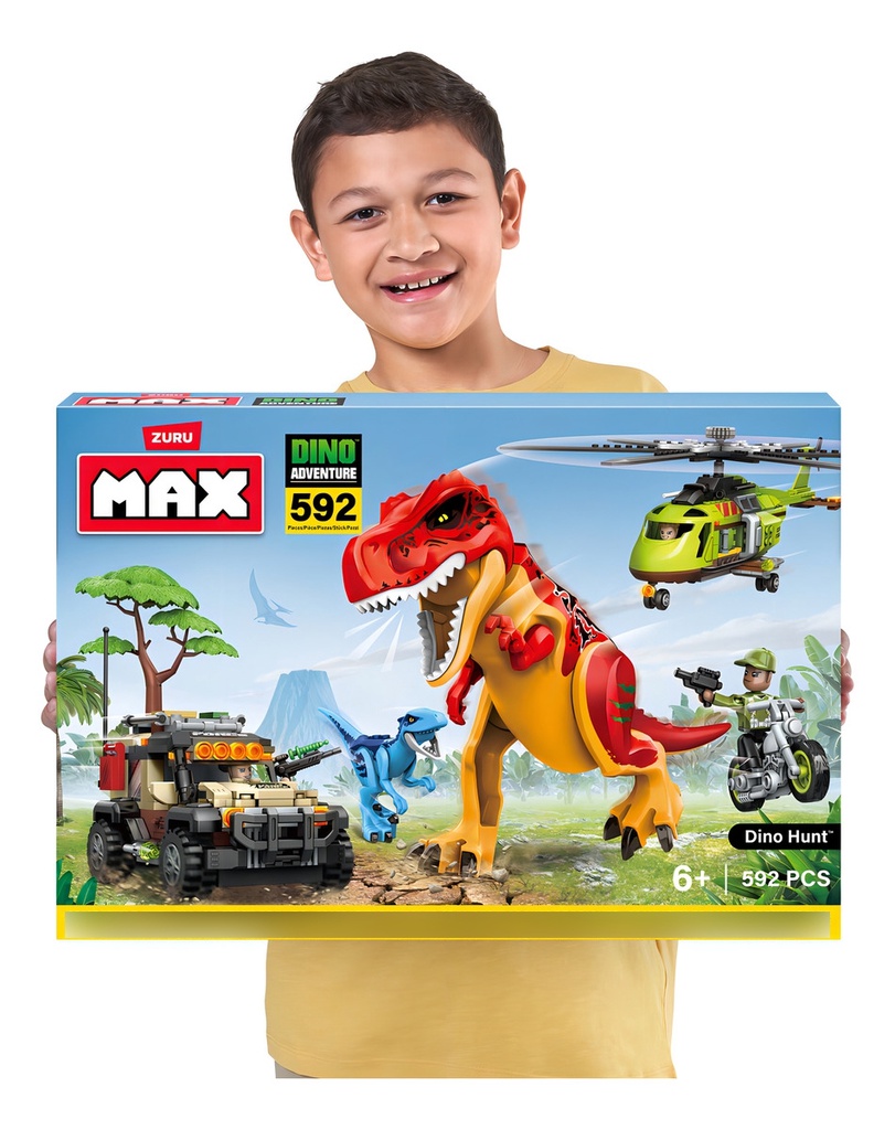 Zuru Max Build More Dino Adventure Dino Hunt 592 Piezas 592 Dino
