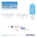 Pileta Bestway Steel Pro 10473 1000l 190x130 Rectangular Azul Liso