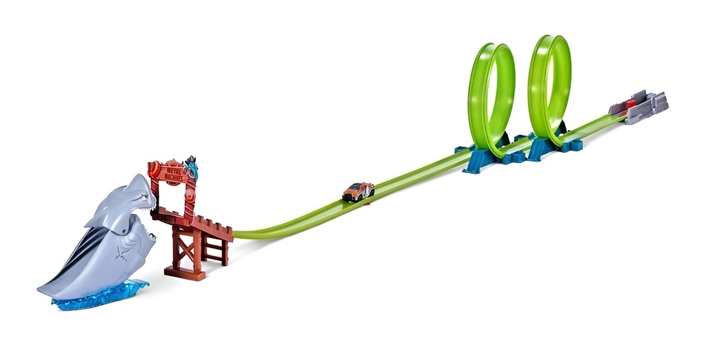 Pista De Autos Zuru Juguete Lanzador Metal Machines Tiburon Multicolor