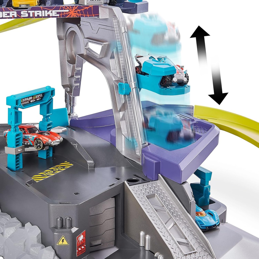 Pista Spider Strike Garage Araña Metal Machines Zuru Multicolor