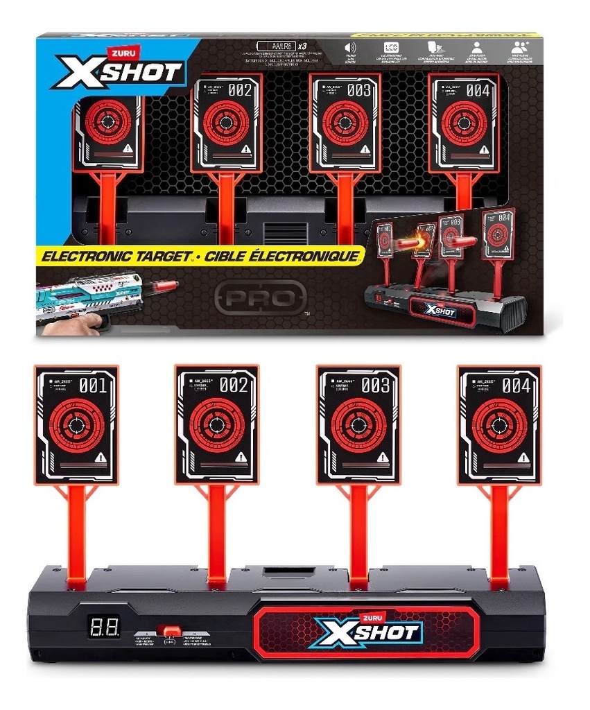 Tiro Blanco Interactivo Electronico X-shot Excel Tun Tuni Negro Tiro Al Blanco
