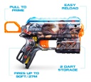 Pistola X-shot Con 8 Dardos Skins Flux Jurassic World Color Gris Oscuro