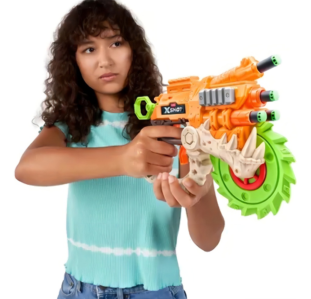 Zuru X-shot Lanza Dardos + 8 Dardos Insanity Horror Fire