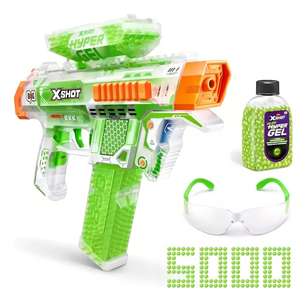 Lanzador De Dardos De Hidrogel Que Brillan Zuru X-shot