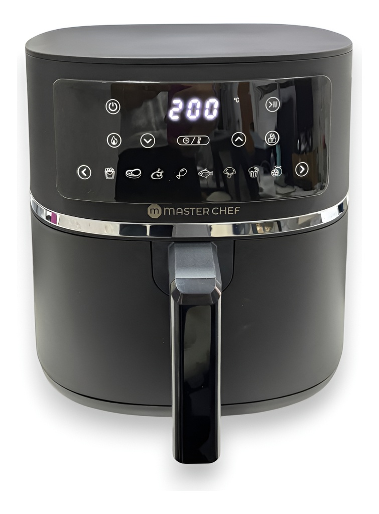 Freidora Sin Aceite Master Chef Mc-af520n 1500w Negra Negro