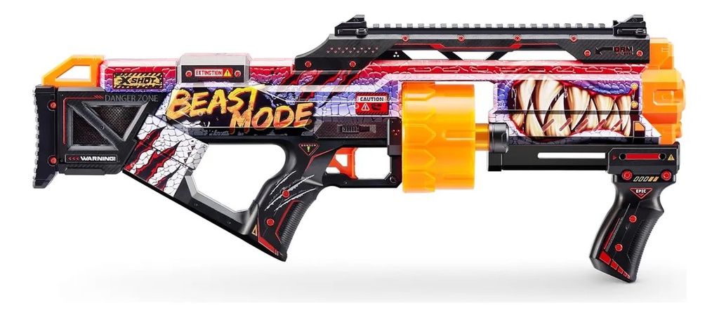 PISTOLA BLASTER LANZA DARDOS X-SHOT SKINS LAST STAND ZURU – INCLUYE 16 DARDOS