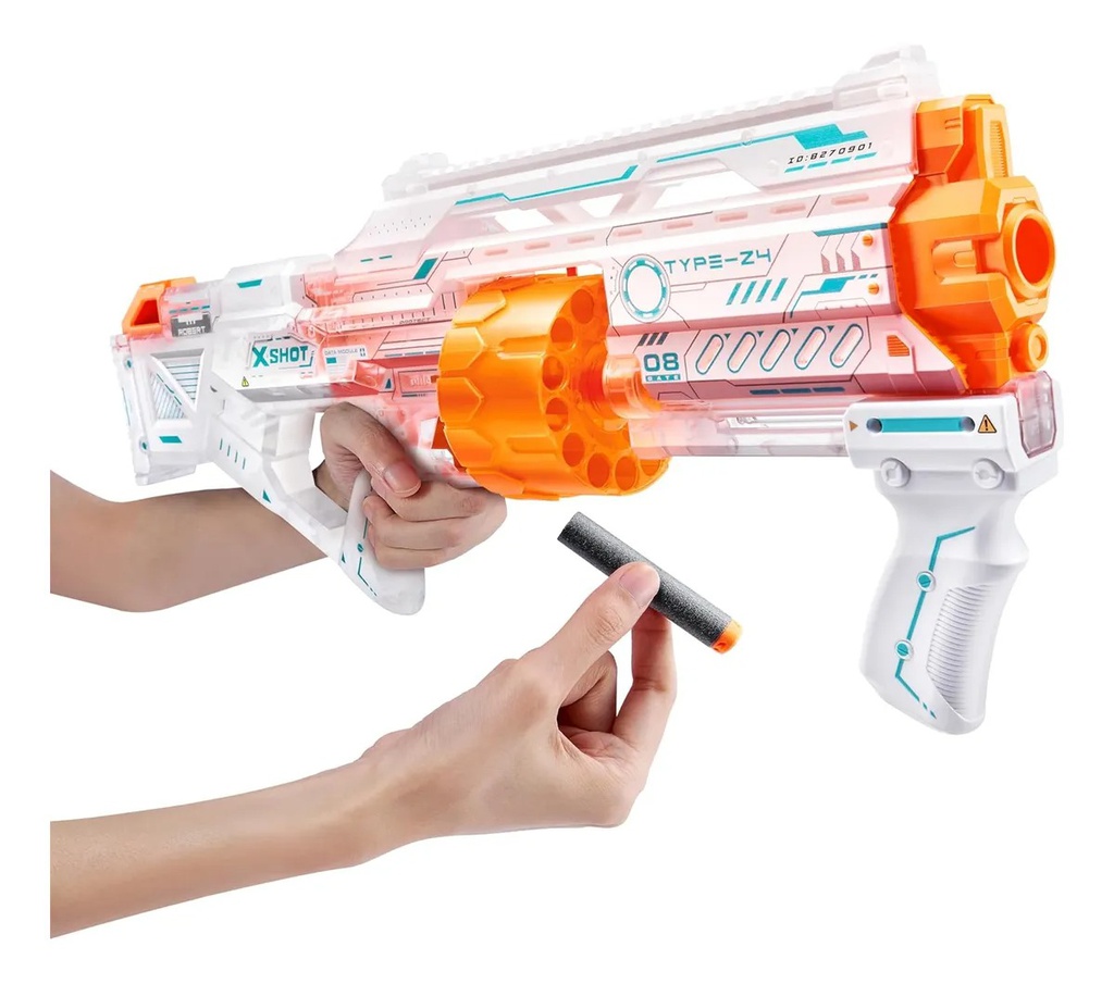 PISTOLA BLASTER LANZA DARDOS X-SHOT SKINS LAST STAND ZURU – INCLUYE 16 DARDOS