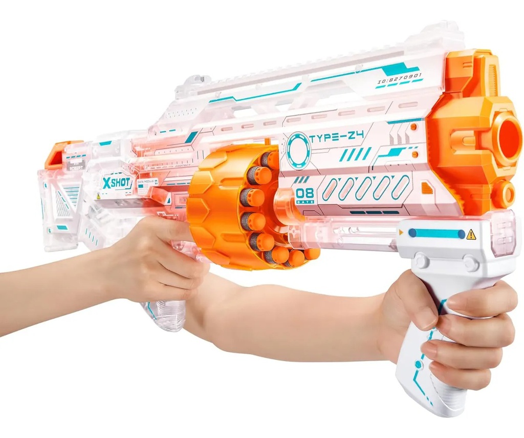PISTOLA BLASTER LANZA DARDOS X-SHOT SKINS LAST STAND ZURU – INCLUYE 16 DARDOS
