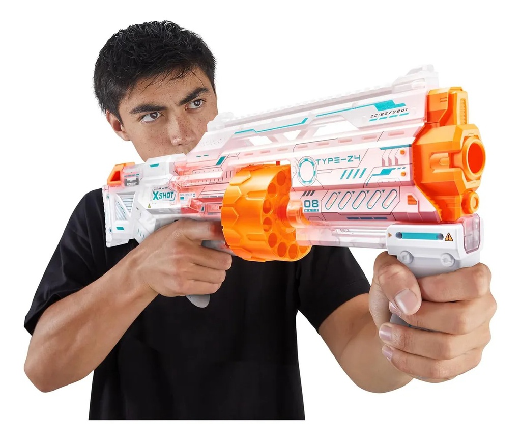 PISTOLA BLASTER LANZA DARDOS X-SHOT SKINS LAST STAND ZURU – INCLUYE 16 DARDOS