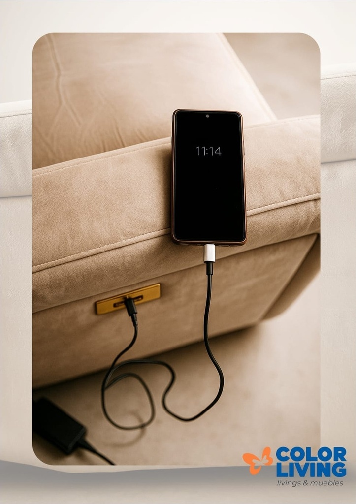 Sillón Eléctrico Sealy Zeus Individual Reclinable Beige Beige Liso