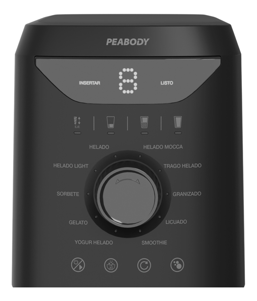 Fábrica De Helados Peabody 10 1,5 Lt Negro 50 Hz/60 Hz Negro 50 Hz/60 Hz