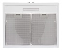 Extractor Purificador De Cocina 3v Luz Led 120w Doble Filtro Blanco