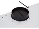 Extractor Purificador De Cocina 3v Luz Led 120w Doble Filtro Blanco