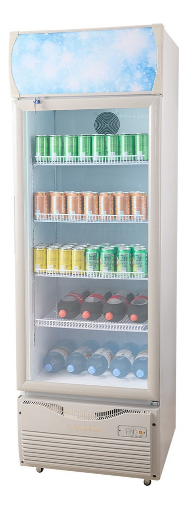 Heladera Exhibidora Telefunken Tfk-ex330 330l 4 Estantes Plateado