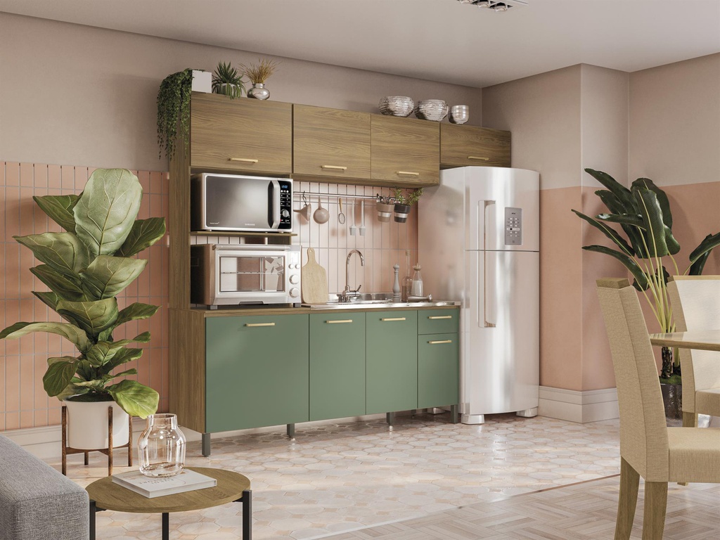 KIT COCINA COMPACTA KAPPESBERG L780A NGVE C/ MESADA