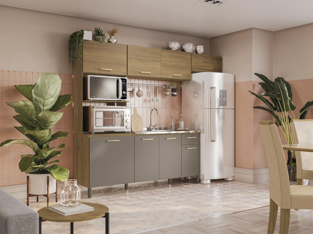 KIT COCINA COMPACTA KAPPESBERG L780A NGFE C/ MESADA