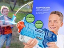 Pistola De Agua Gadnic Lanza Chorros 3000 900 Ml Celeste Celeste