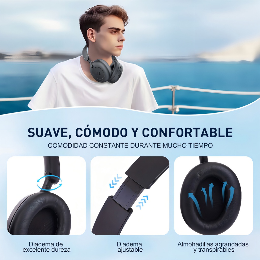 Auricular Inalambrico Havit H655bt Bluetooth Negro Negro