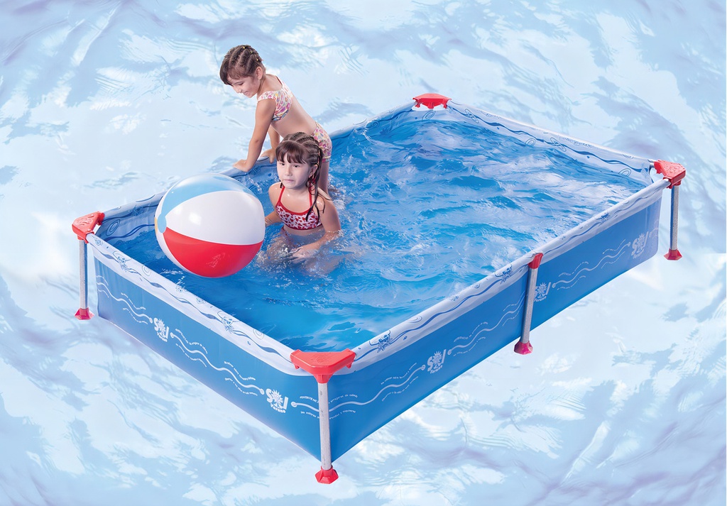 Pileta De Lona Sol De Verano 200 1500 Lts 200x147 Azul