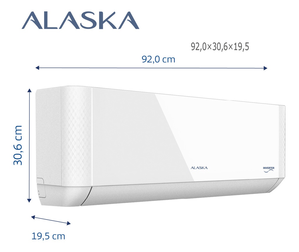 Aire Acondicionado Inverter Alaska Asi52wclw 5250w F/c Blanco