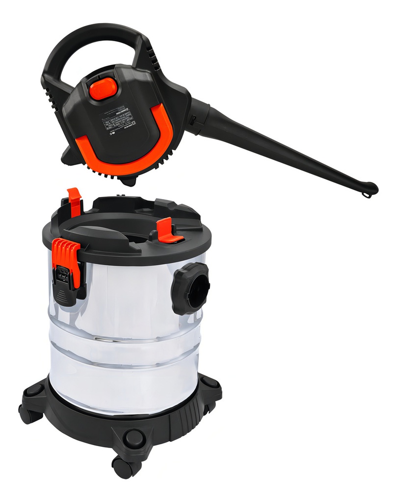 Aspiradora Dowen Pagio Polvo Liquido 25l C Soplador 999463 Plateado