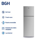 Heladera Inverter Bgh Brt330i1a 338l No Frost Inox Gris