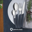 Uego De Cubiertos Tramontina X24 23499/021 Carmel Negro Negro