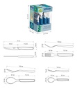 Juego De Cubiertos Tramontina X24 23499/024 Carmel Azul Turquesa Escuro