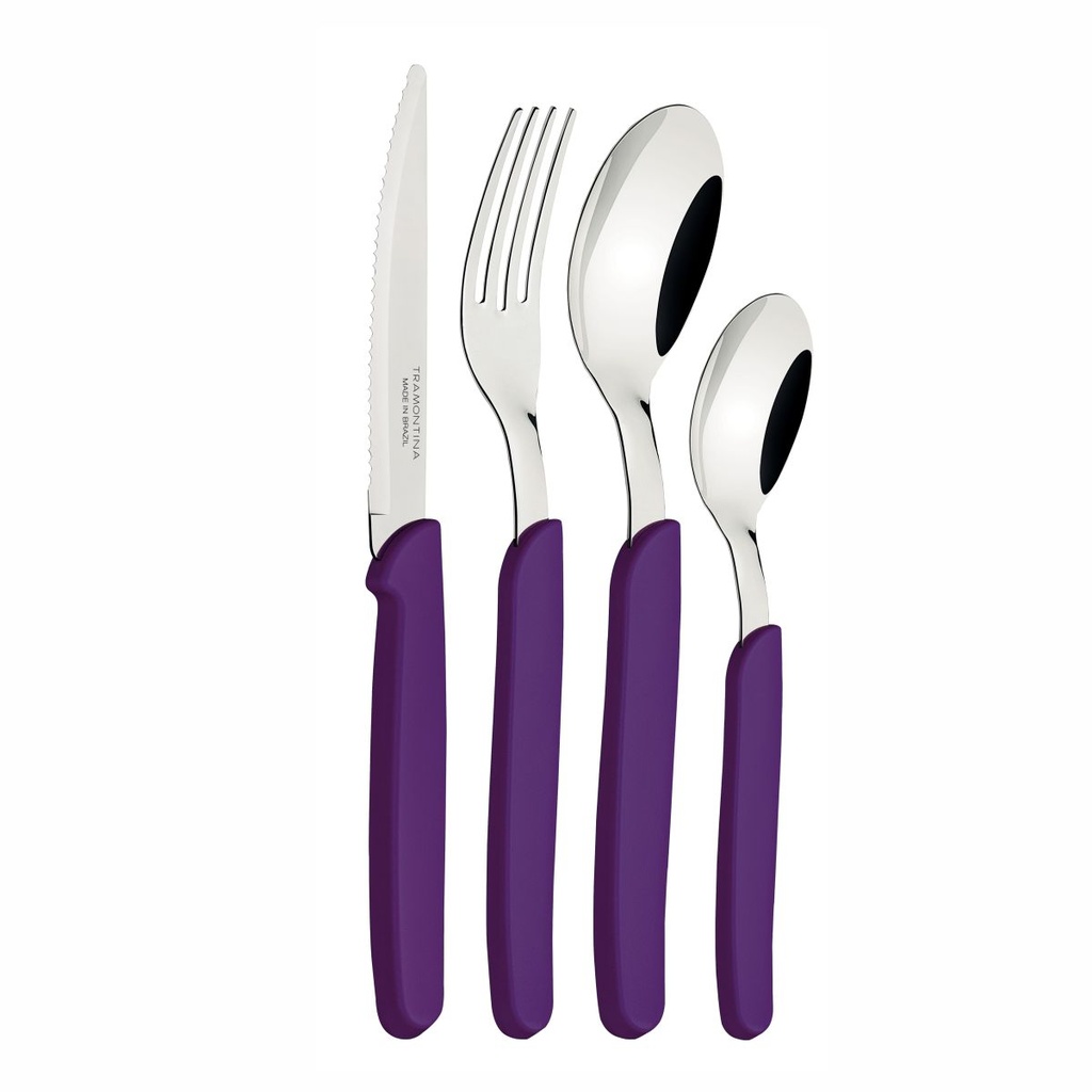 JUEGO DE CUBIERTOS TRAMONTINA X24 23499/030 CARMEL VIOLETA