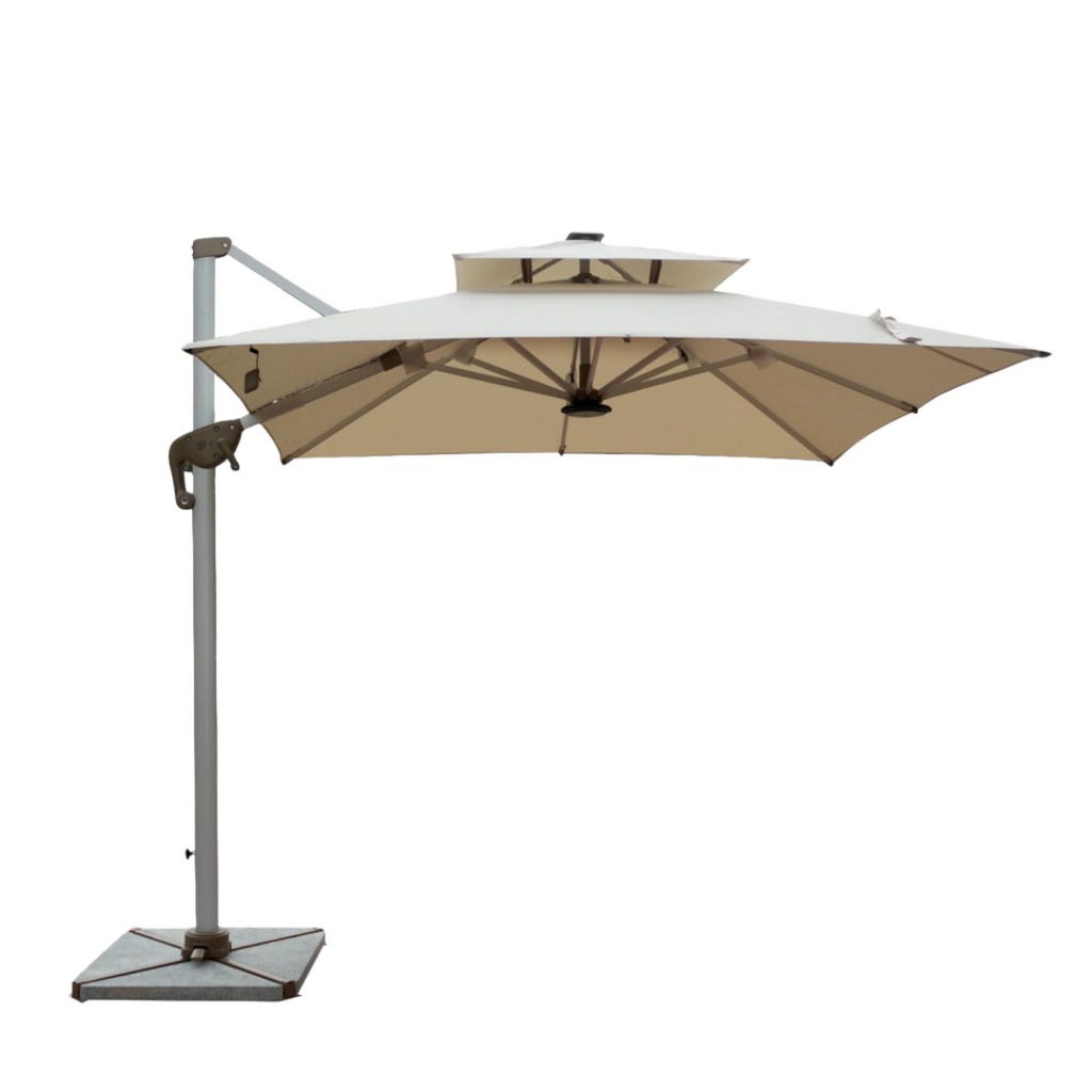 SOMBRILLA DELHI DL-31 3X3 CUADRADA LED SOLAR