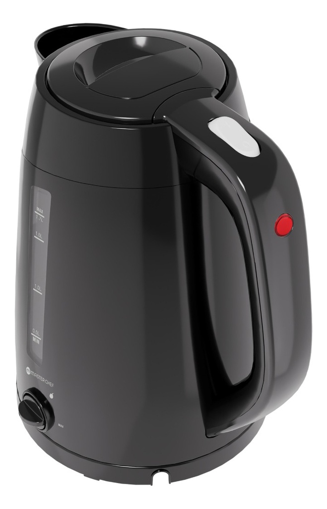 Pava Electrica Master Chef Mc-k3702n 1.7 L Negra Regulable Negro