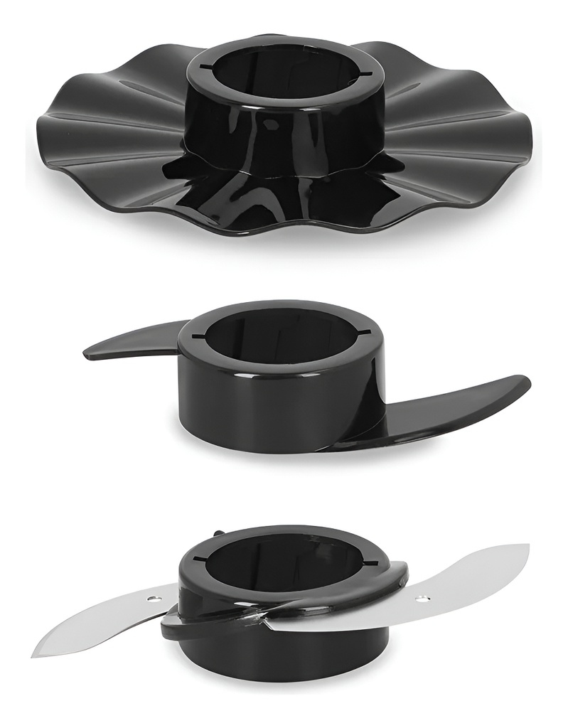 Multiprocesadora Atma Lp8425nap 8 En 1 Con Vaso 650w Negra Negro