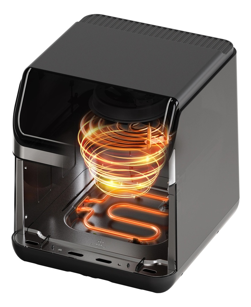 Freidora De Aire Atma Fr258aip 8 Litros Inox 1750w Digital Acero Inoxidable