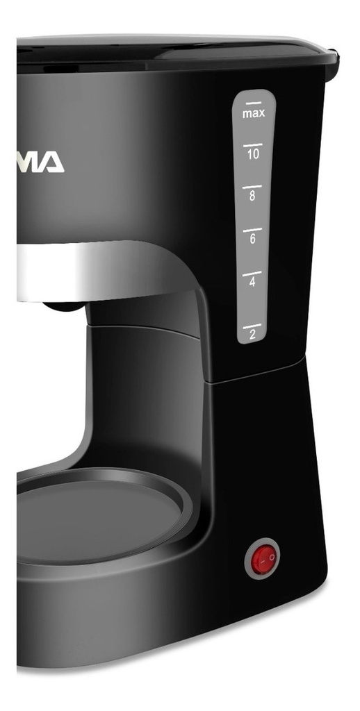 Cafetera De Filtro Atma Ca8143p 1.25l Jarra De Vidrio Negra Negro